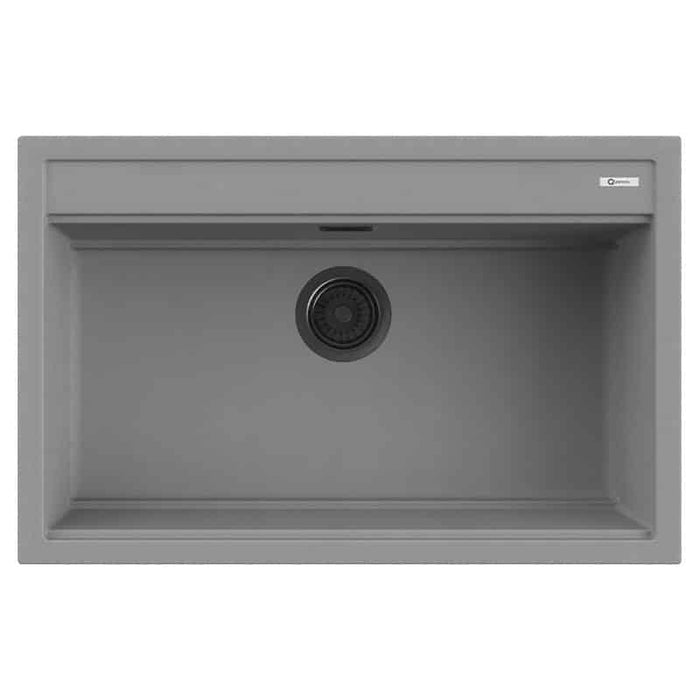 Lavello Quareco incasso 1 vasca 79×51 Prime 80 Granito Grigio QLP080GR