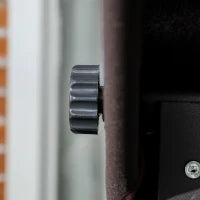 Dondolo da Giardino 3 Posti con Cuscini, Seduta Chaise Longue e Tettuccio, 198x118x168 cm, Marrone