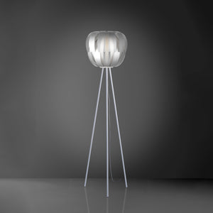 Piantana Moderna 3 Piediqueen Polilux ® Argento E Metallo 1 Luce E27