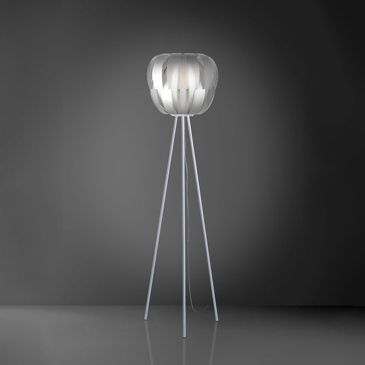 Piantana Moderna 3 Piediqueen Polilux ® Argento E Metallo 1 Luce E27