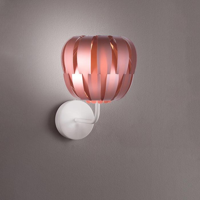 Applique Moderna Queen Polilux ® Pink Metal E Metallo 1 Luce E27