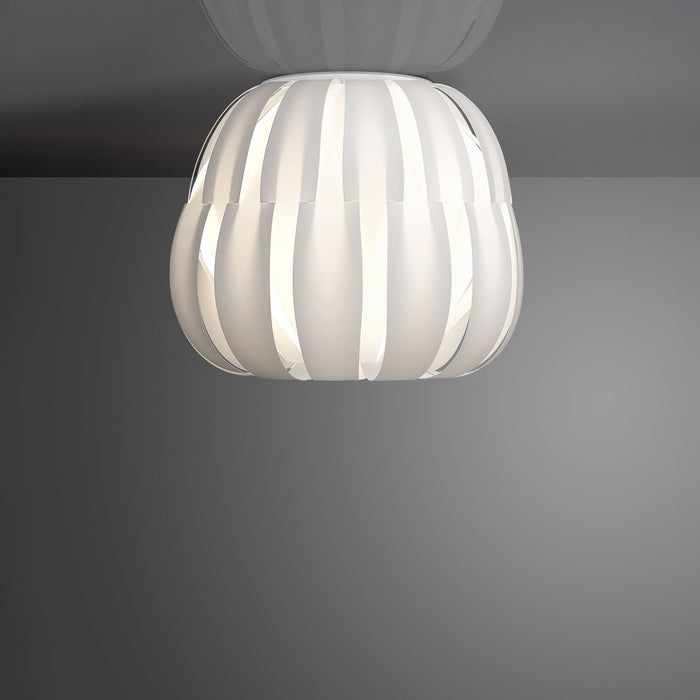 Plafoniera Moderna Queen Polilux ® Bianco 1 Luce E27 D42Cm