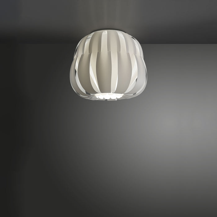 Plafoniera Moderna Queen Polilux ® Bianco 1 Luce E27 D42Cm