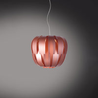 Sospensione Moderna Queen Polilux ® Pink Metal E Metallo Cromo 1 Luce E27