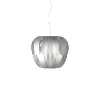 Sospensione Moderna Queen Polilux ® Argento E Metallo Cromo 1 Luce E27 D42Cm