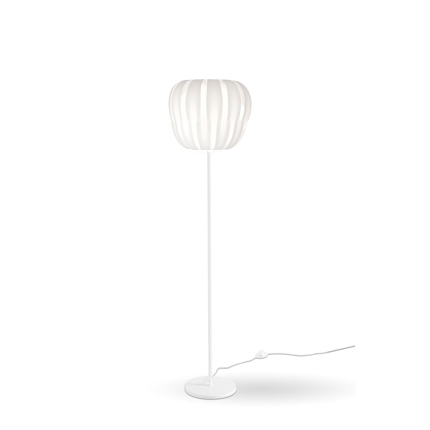 Piantana Moderna Queen Polilux ® Bianco E Metallo 1 Luce E27