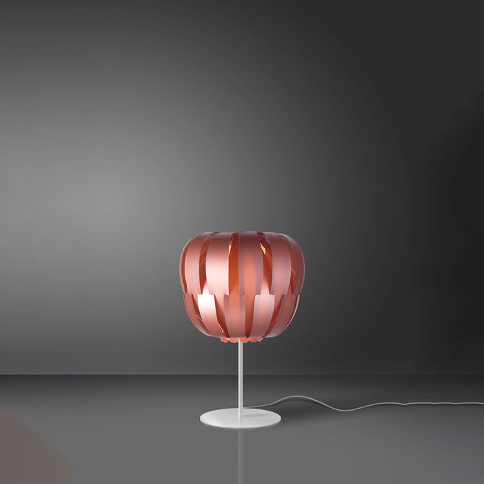 Lampada Da Scrivania Moderna Queen Polilux ® Pink Metal E Metallo 1 Luce E14