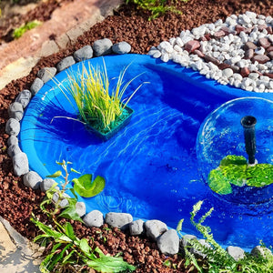 Laghetto da giardino nemi azzurro litri 270 da 180x100xh36