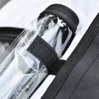 Carrellino Rimorchio per Cani da Bicicletta, Bianco e Nero