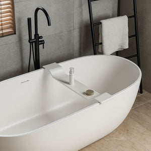 Sopravasca da bagno stand in artificial stone bianco opaco matt ogomondo *** confezione 1