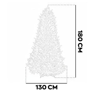 Rothschild - Albero di Natale Tradizionale in PE Ø130x180H cm, 813 Punte