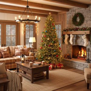 Rothschild - Albero di Natale Tradizionale in PE Ø130x180H cm, 813 Punte