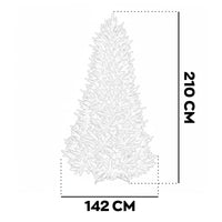 Rothschild - Albero di Natale Tradizionale in PE Ø155x240H cm, 1560 Punte