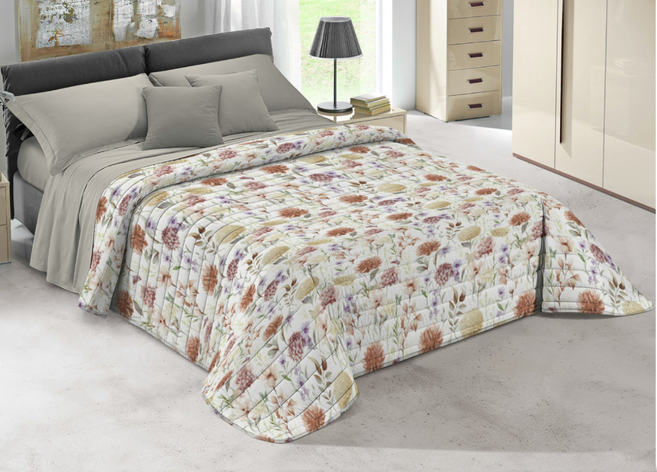 Quilt Trapuntino Piumino Estivo 100gr/mq Microfibra Summer Garden - Piazza E Mezza - Beige D4