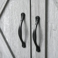 Credenza Cucina Country con Armadietto a 2 Ante e Cassetto, 80x39.7x80cm, Grigio