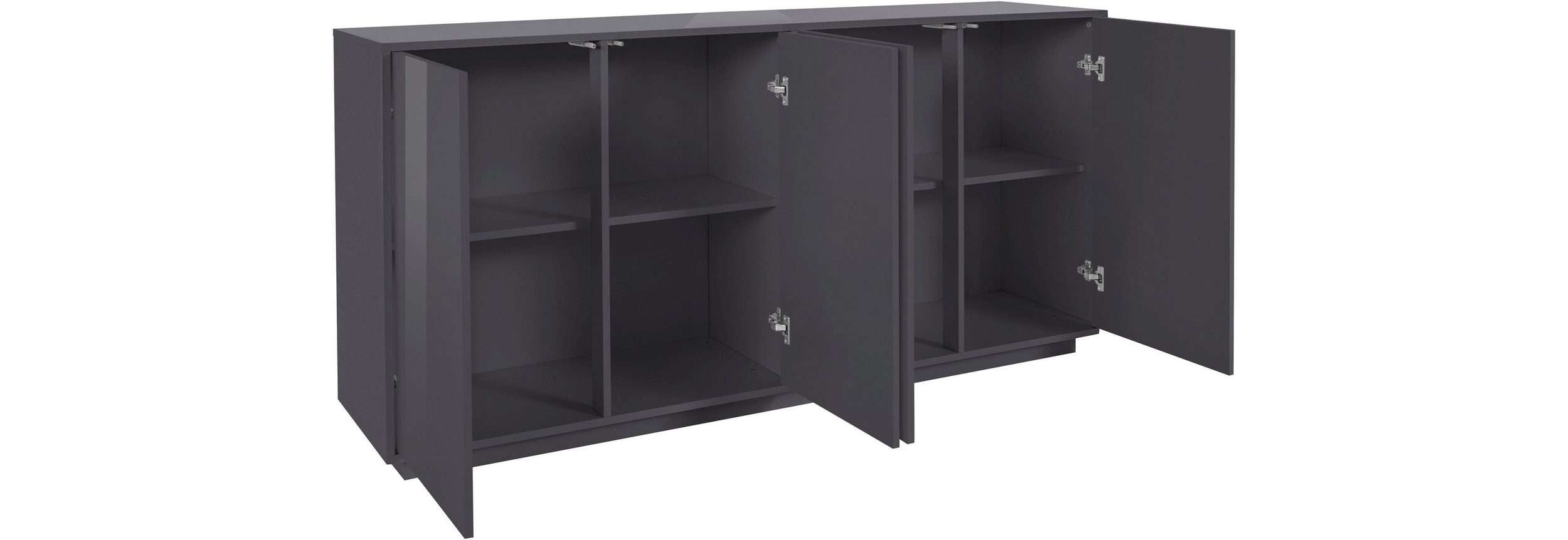 Credenza cucina 180cm buffet mobile soggiorno moderno antracite Ceila Report