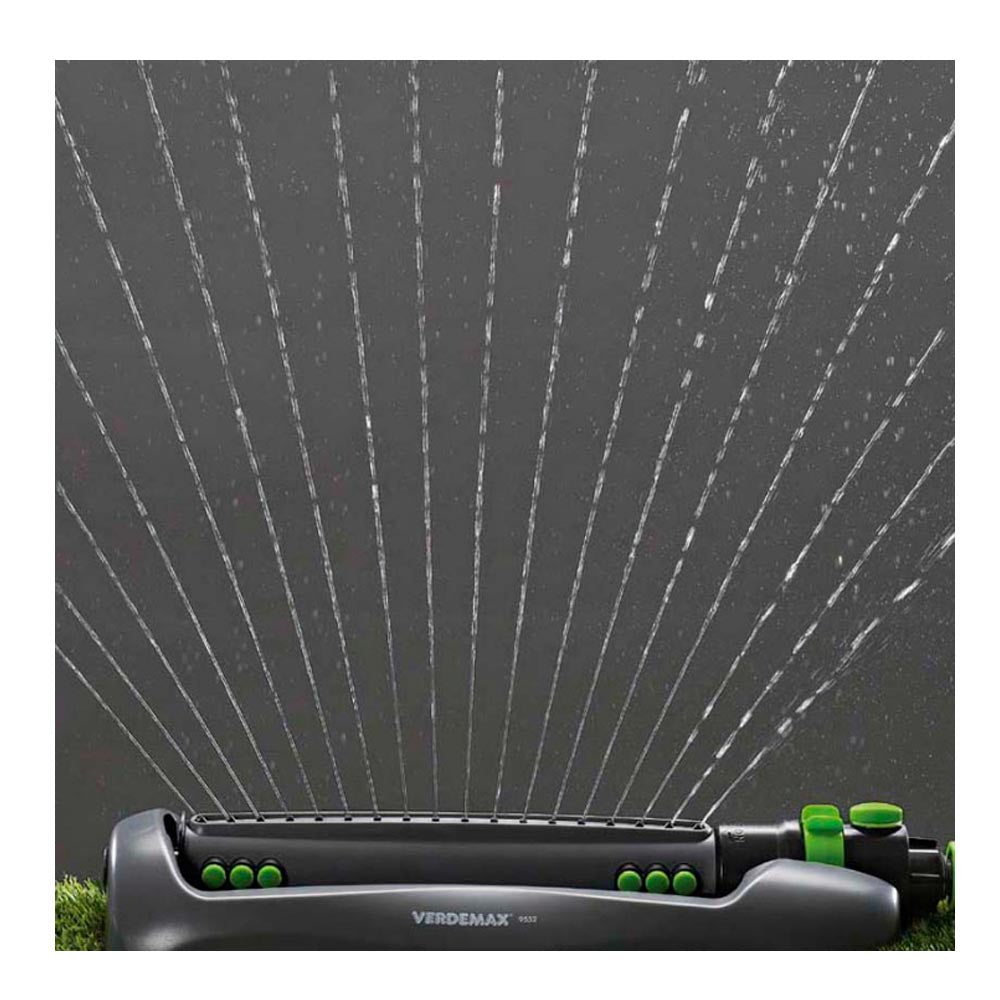 Multipack da 6 pz irrigatore oscillante per giardino 12-18 ugelli fino a 360 mq verdemax