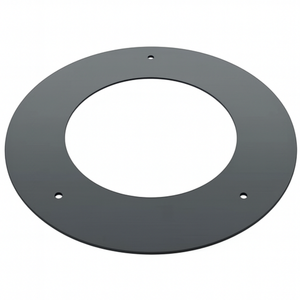 Rosone finitura arredo alluminio canale fumo stufa pellet abbellimento parete *** misura Ø 180, confezione 1