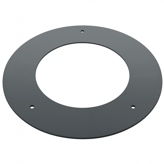 Rosone finitura arredo alluminio canale fumo stufa pellet abbellimento parete *** misura Ø 180, confezione 1