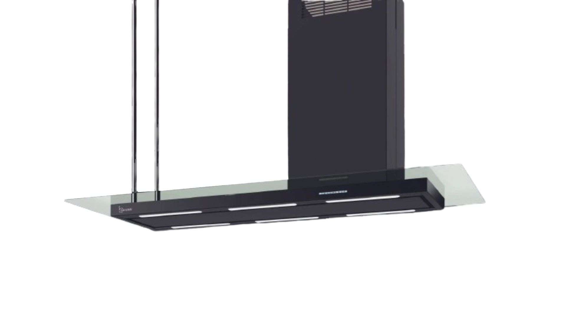 CAPPA ELEA ISOLA STYLE CON VETRO cm146 Destra - Nera - 800 m3/h