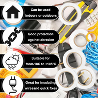 Kit nastro isolante in pvc autoestinguente multicolore per impianti sicuri *** colore bianco, dimensioni 15 mm x 10 m...