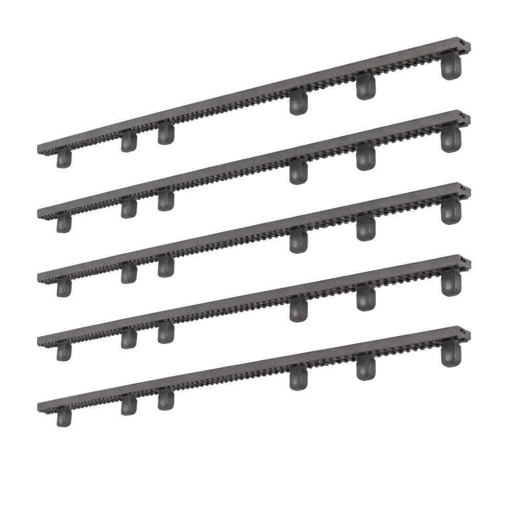 Kit 5 cremagliere nylon m4 con inserto metallico per cancelli scorrevoli