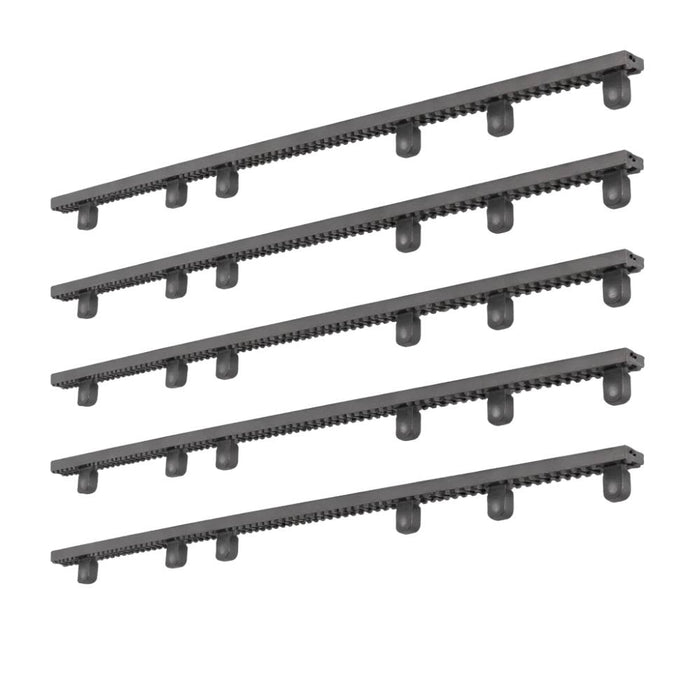 Kit 5 cremagliere nylon m4 con inserto metallico per cancelli scorrevoli