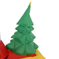Gonfiabile di Babbo Natale con Slitta e Renne, Autogonfiabile Elettrico, Impermeabile e Resistente, Lungo 2.3 Metri