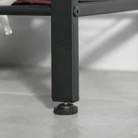 Appendiabiti da Terra in Stile Industriale con Scarpiera, 3 Ripiani e 8 Ganci, Legno MDF e Metallo, 72x34x185cm, Nero e Legno