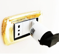 Adattatore schuko bianco 10 ampere ecova