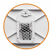 Sportello calpestabile fori coperti impermeabile mm 270x375 bianco