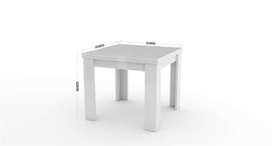 Tavolo da pranzo allungabile a libro 90x90-180cm legno bianco Jesi Liber