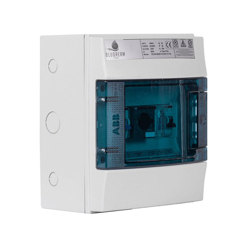 Quadro Elettrico Meccanico Con Presa Fari Per 1 Pompa 1 Hp - Monofase