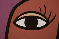 Quadro moderno, stampa dipinta 60x3x90cm Feces New A