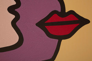 Quadro moderno, stampa dipinta 60x3x90cm Feces New A