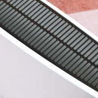 Termosifone Elettrico a 3 Modalità con Timer e Termostato, in Acciaio e Plastica, 60x18.5x39.5 cm, Bianco e Nero