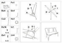 Panchina Detroit Cm 105X50X80