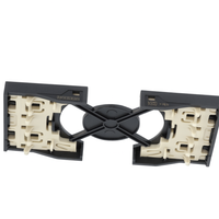 Cover bticino living now per prese standard p40 2 moduli varie finiture *** colore nero, confezione 1