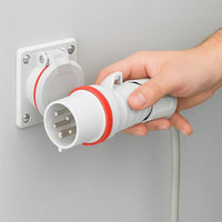 Spina mobile dritta hp ip44 ip54 32a 380 415v rossa