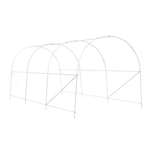 Serra a Tunnel da Giardino con Tetto Arrotondato 4,5x2x2m in PE e Metallo Verde