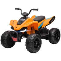 Quad per Bambini 3-8 Anni con Licenza McLaren e Fari LED, 107x71x73.5 cm, Nero e Arancione