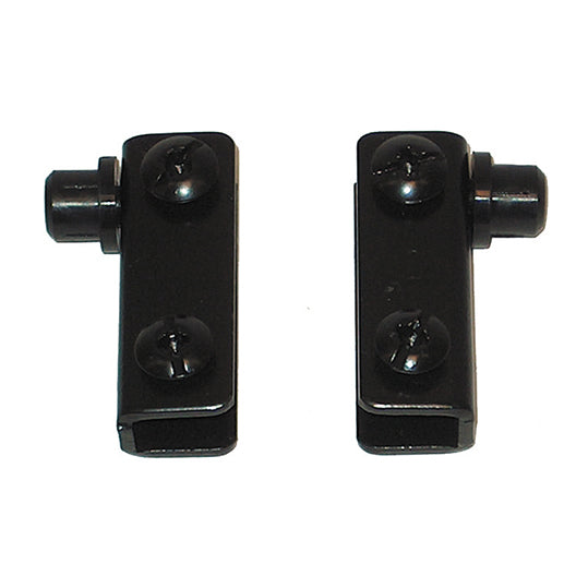 Cerniere per ante in vetro - nero - 2 pz.