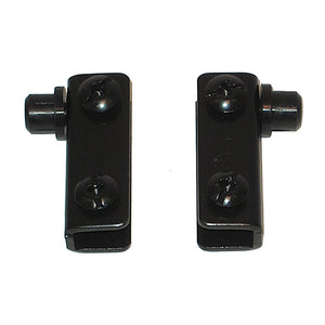 Cerniere per ante in vetro - nero - 2 pz.