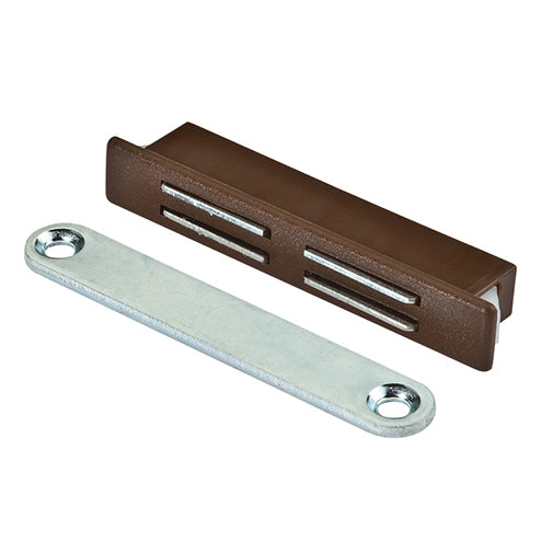 Chiusure magnetiche da incasso - forza 8 kg. - bianco - 2 pz.