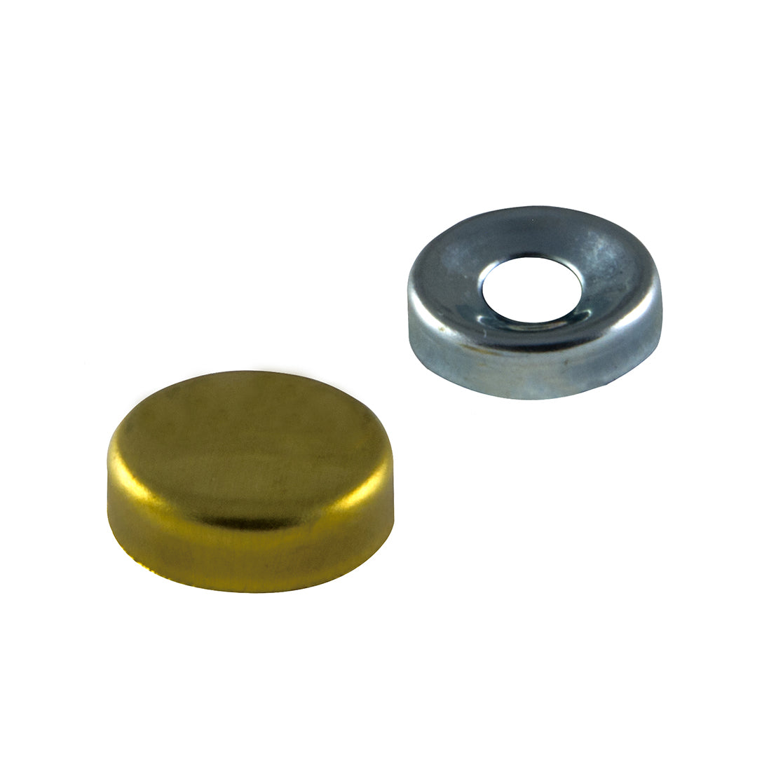 Borchie coprivite bombate - Ã˜ 12 mm. - ottone lucido - 12 pz.