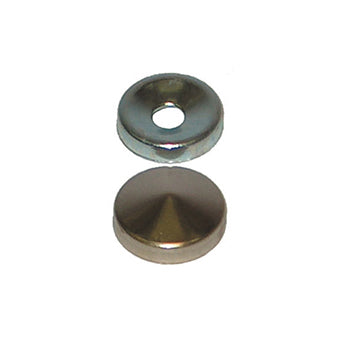 Borchie coprivite coniche - Ã˜ 12 mm. - ottone lucido - 12 pz.