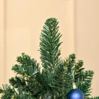 Albero di Natale Artificiale Pieghevole con Base Rimovibile 180cm - Verde