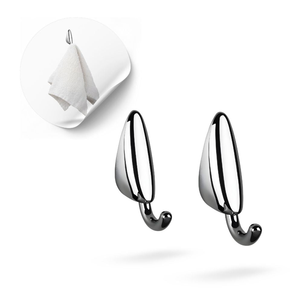 Set 9 pezzi accessori da bagno odissea acciaio cromato dal design moderno