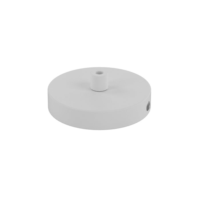 Rosone Metallo Bianco 1 Foro D10Cm