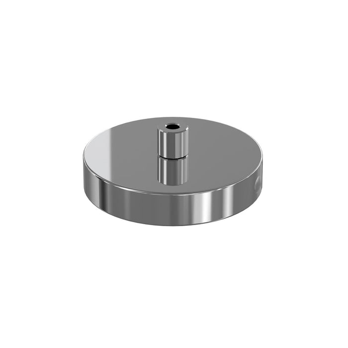 Rosone Metallo Cromo 1 Foro D10Cm